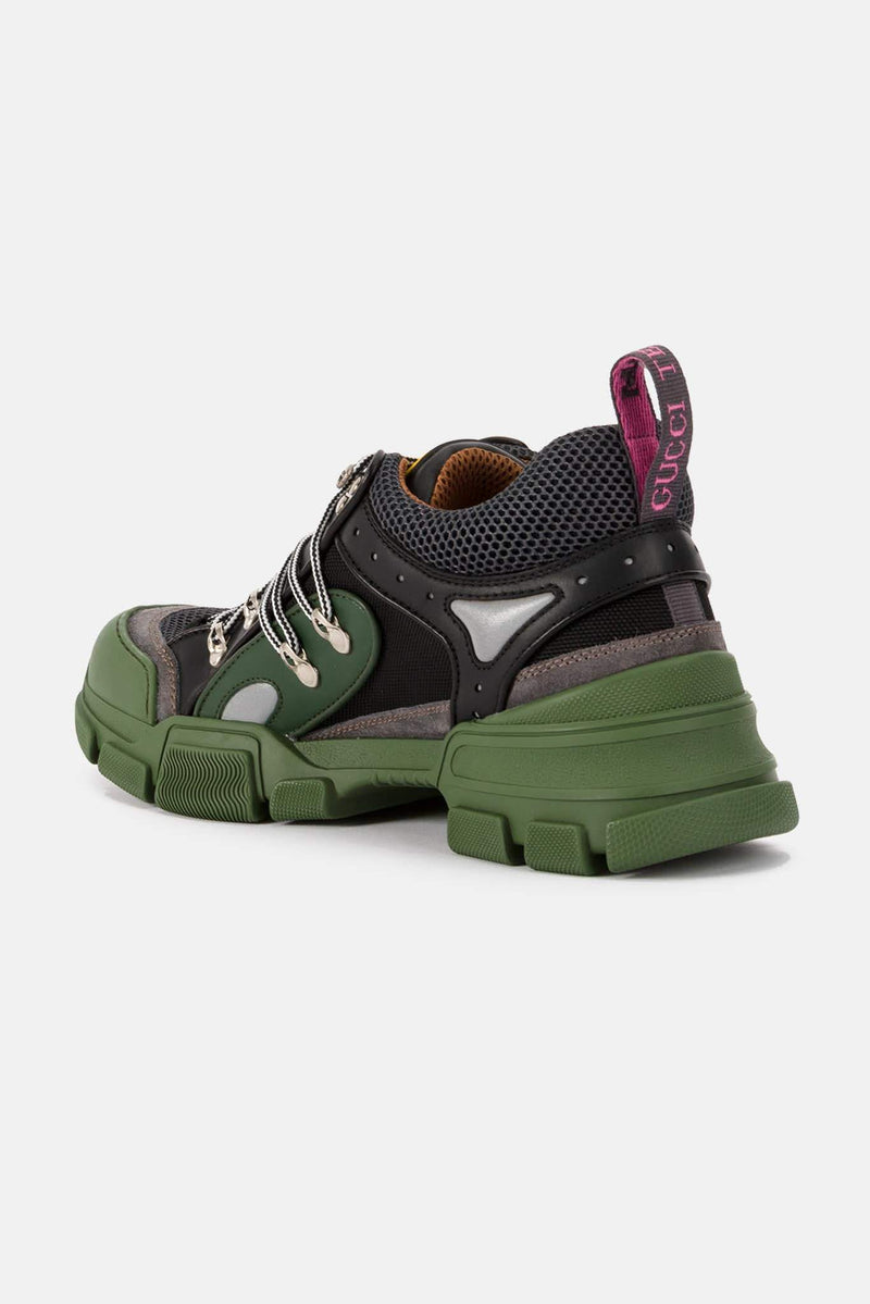 Baskets basses kaki Flashtrek Gucci