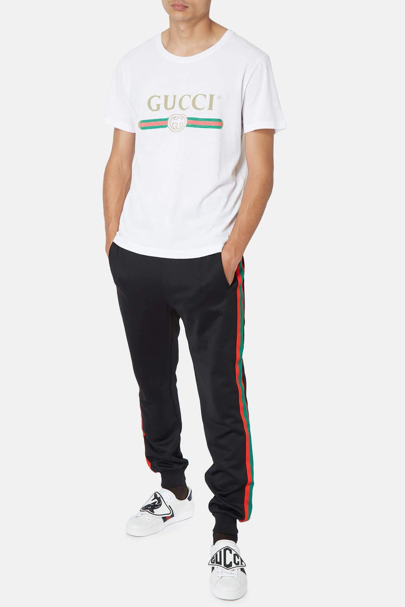 T-shirt imprimé blanc Gucci