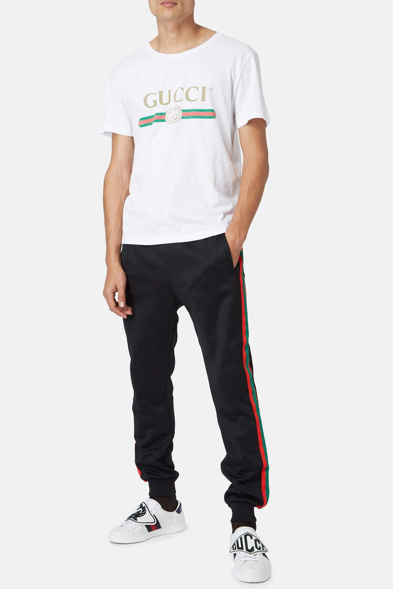 T-shirt imprimé blanc Gucci