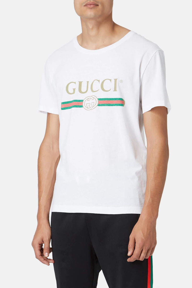 T-shirt imprimé blanc Gucci