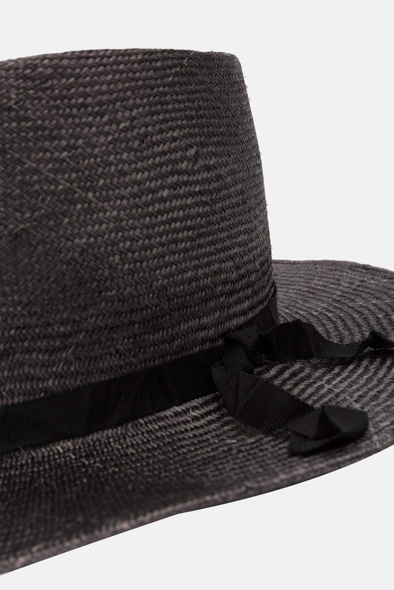 Chapeau de paille gris Yohji Yamamoto