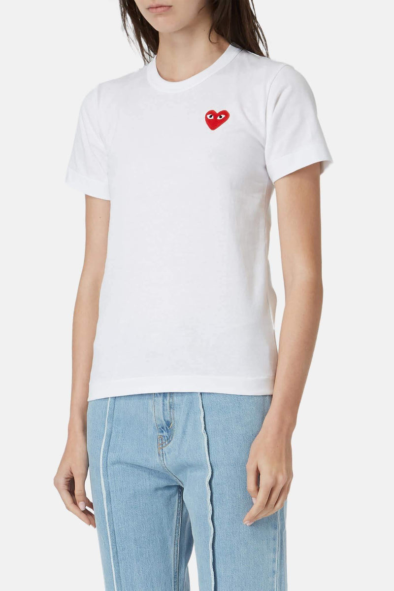 T-shirt en coton blanc PLAY Comme des Garçons