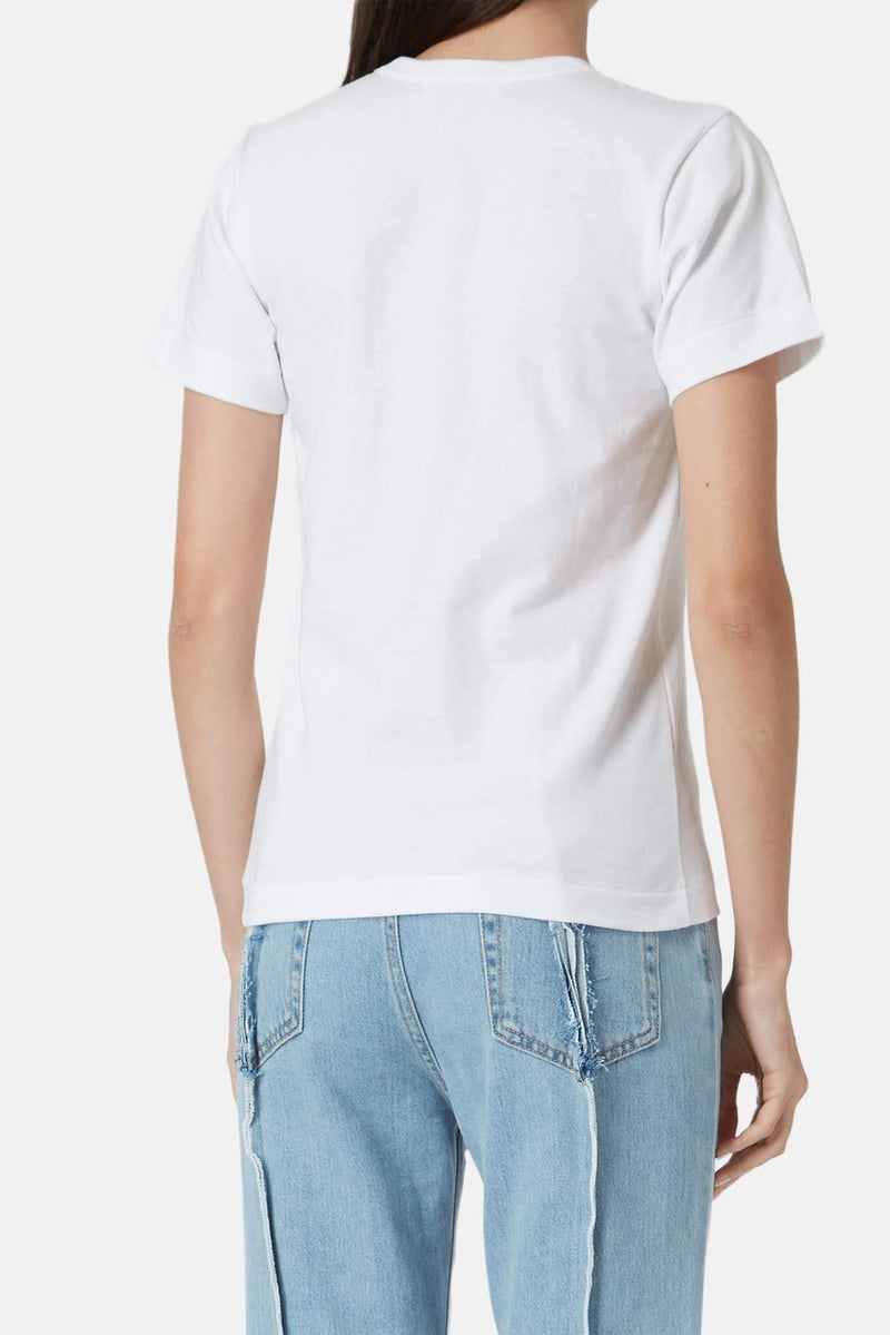 T-shirt en coton blanc PLAY Comme des Garçons