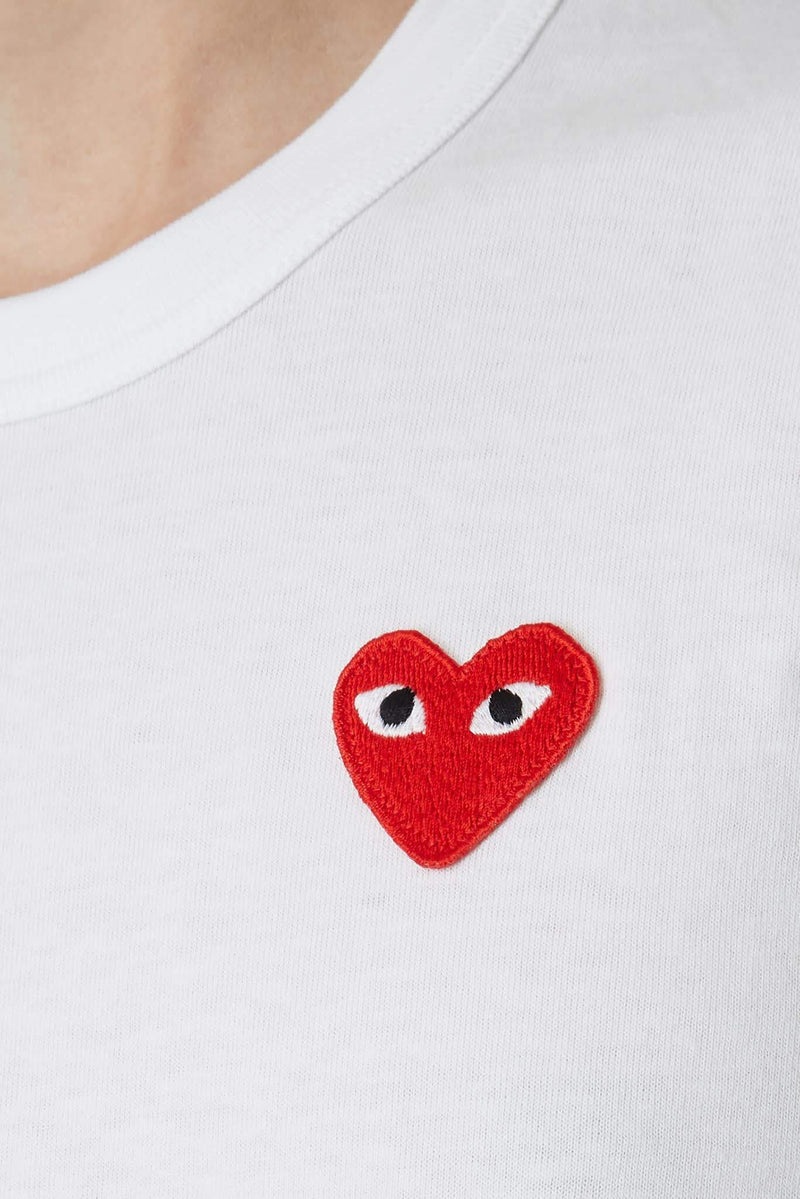 T-shirt en coton blanc PLAY Comme des Garçons