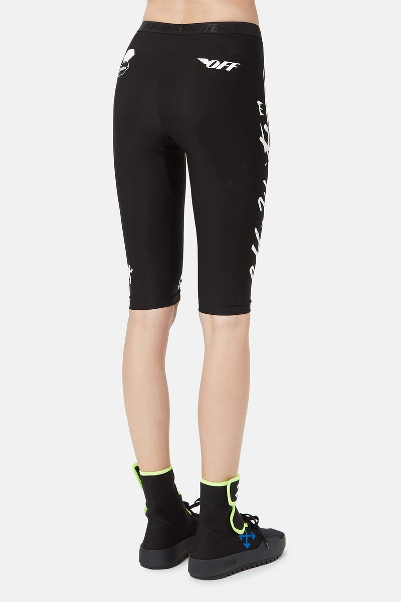 Cycliste imprimé noir Off-White