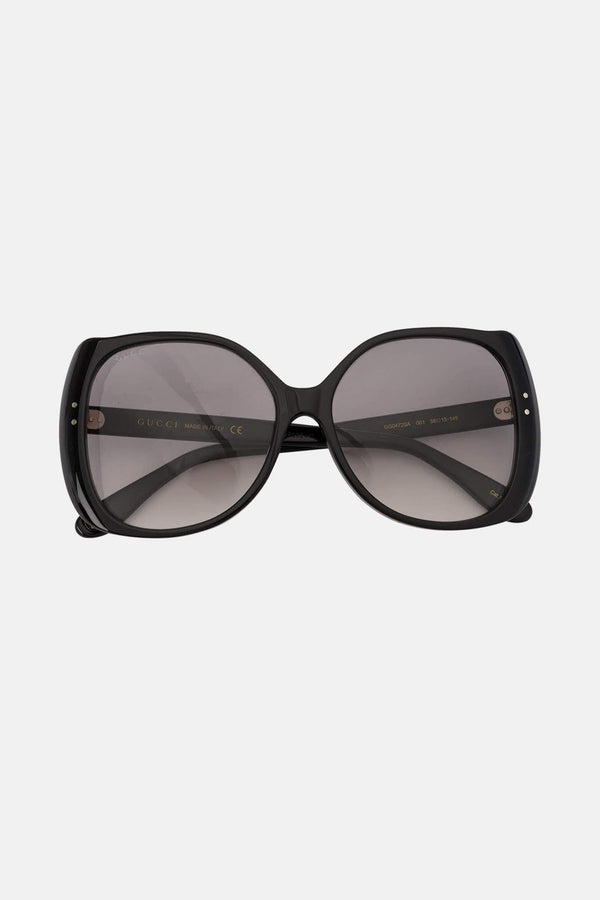 Lunettes de soleil en acétate noires Gucci