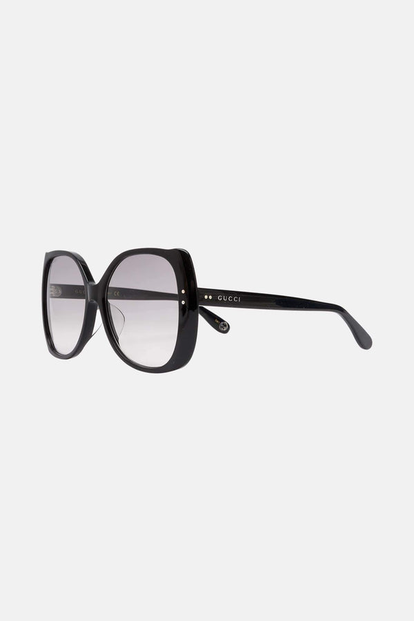 Lunettes de soleil en acétate noires Gucci