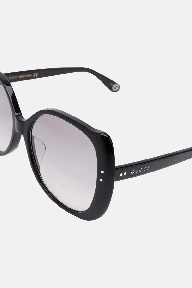 Lunettes de soleil en acétate noires Gucci