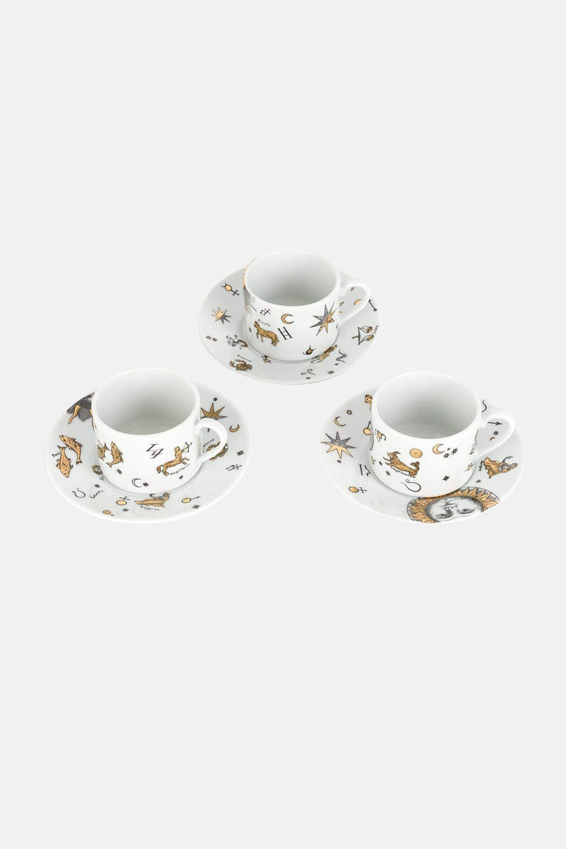 Set de 6 tasses à thé Astronomichi Fornasetti