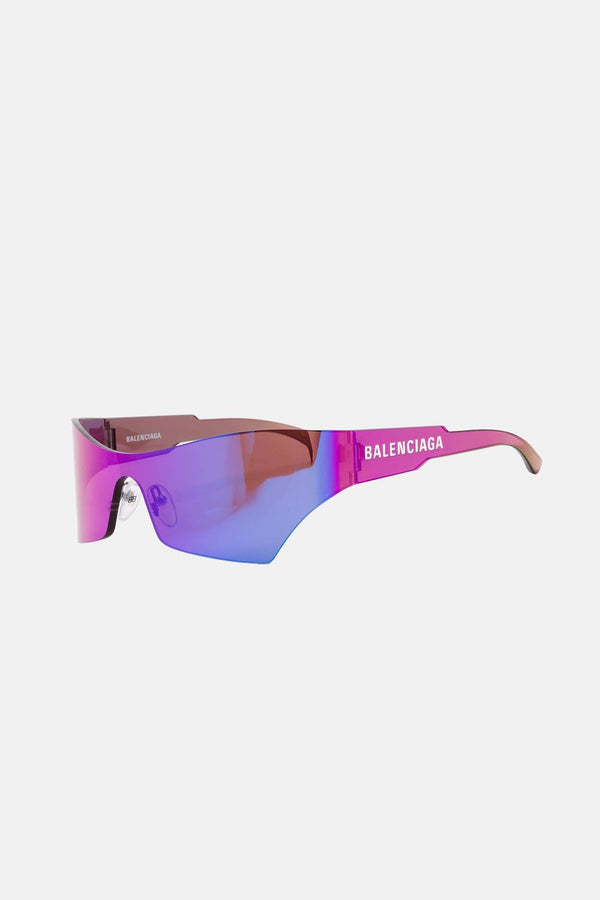 Lunettes de soleil géométriques effet miroir Balenciaga