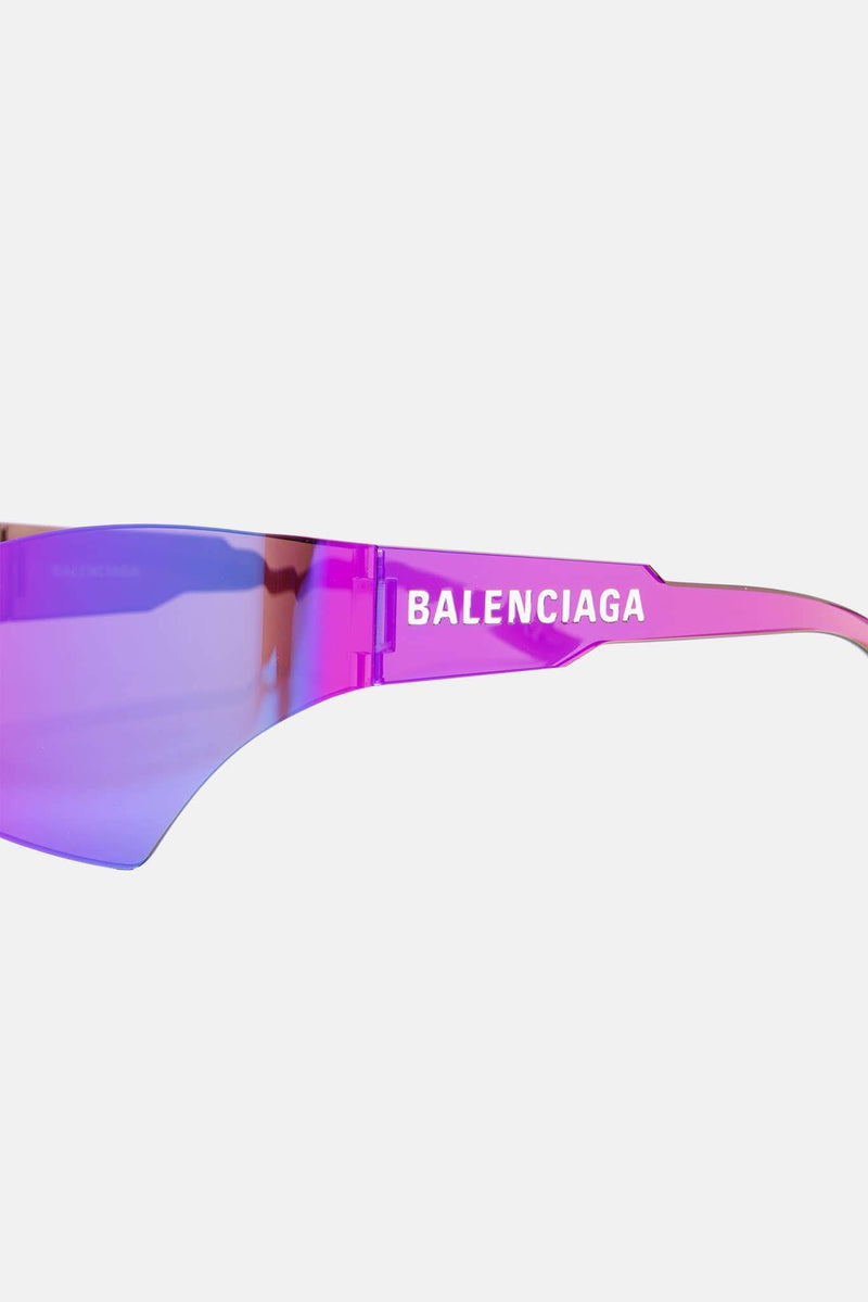 Lunettes de soleil géométriques effet miroir Balenciaga