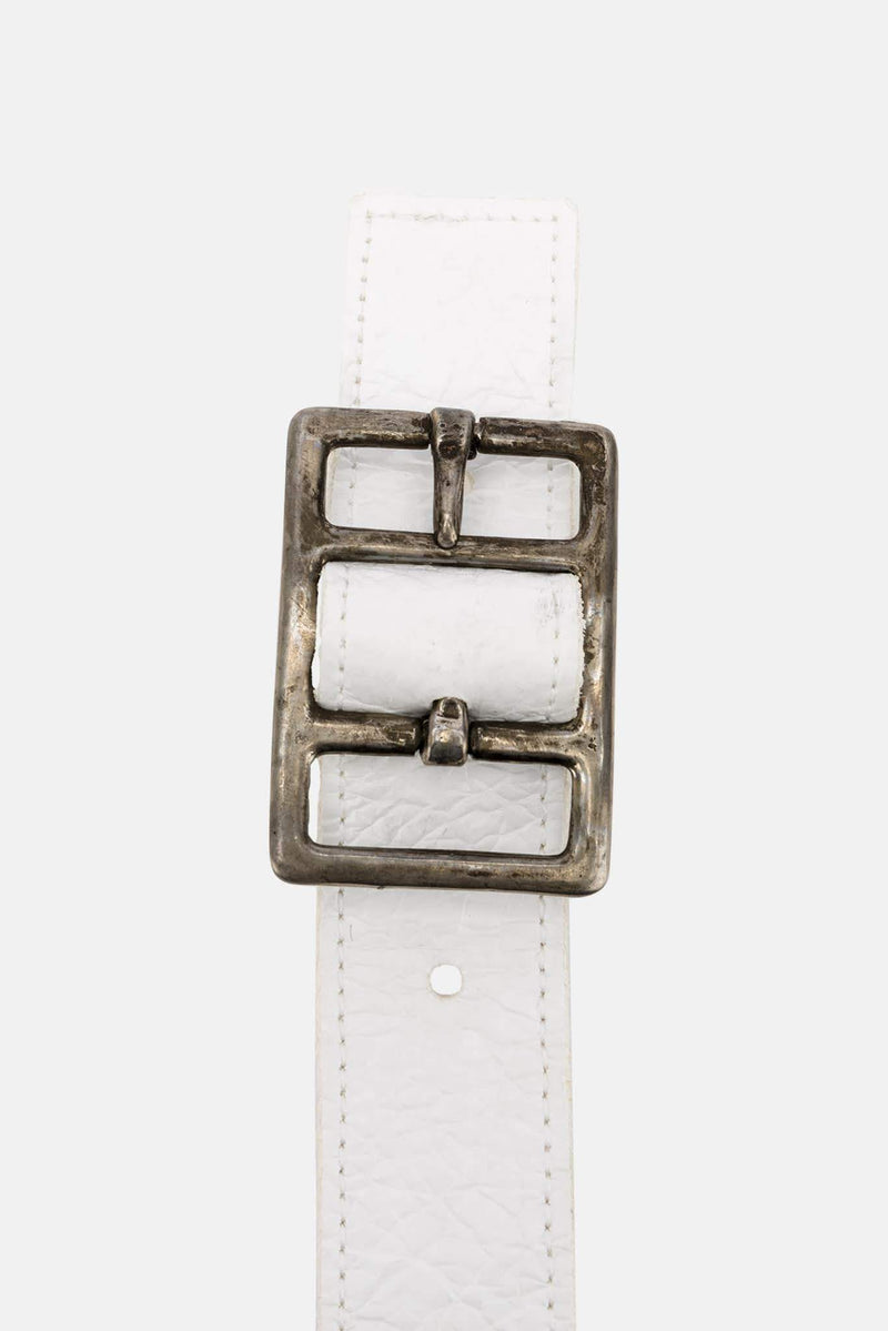 Ceinture en cuir blanche Carol Christian Poell