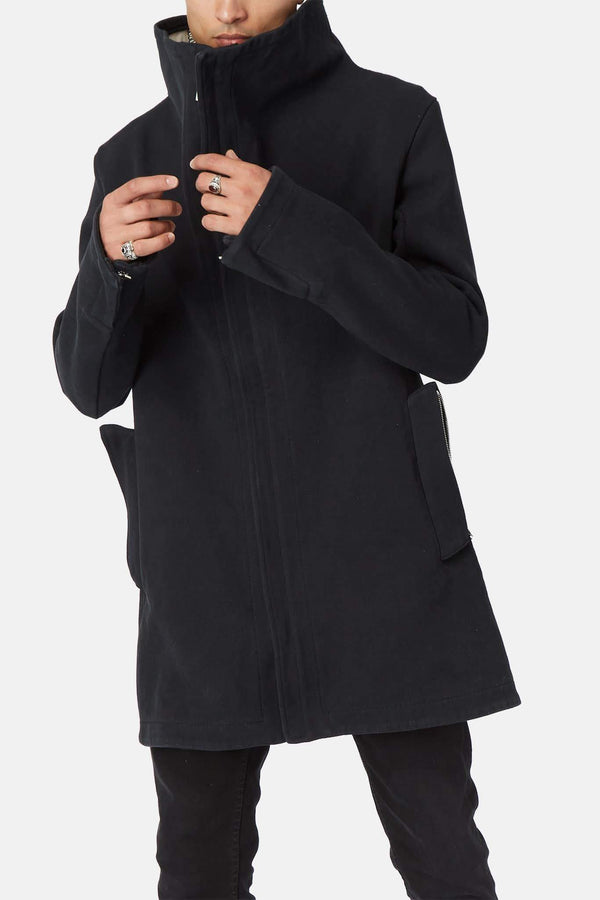 Parka en coton noire Carol Christian Poell