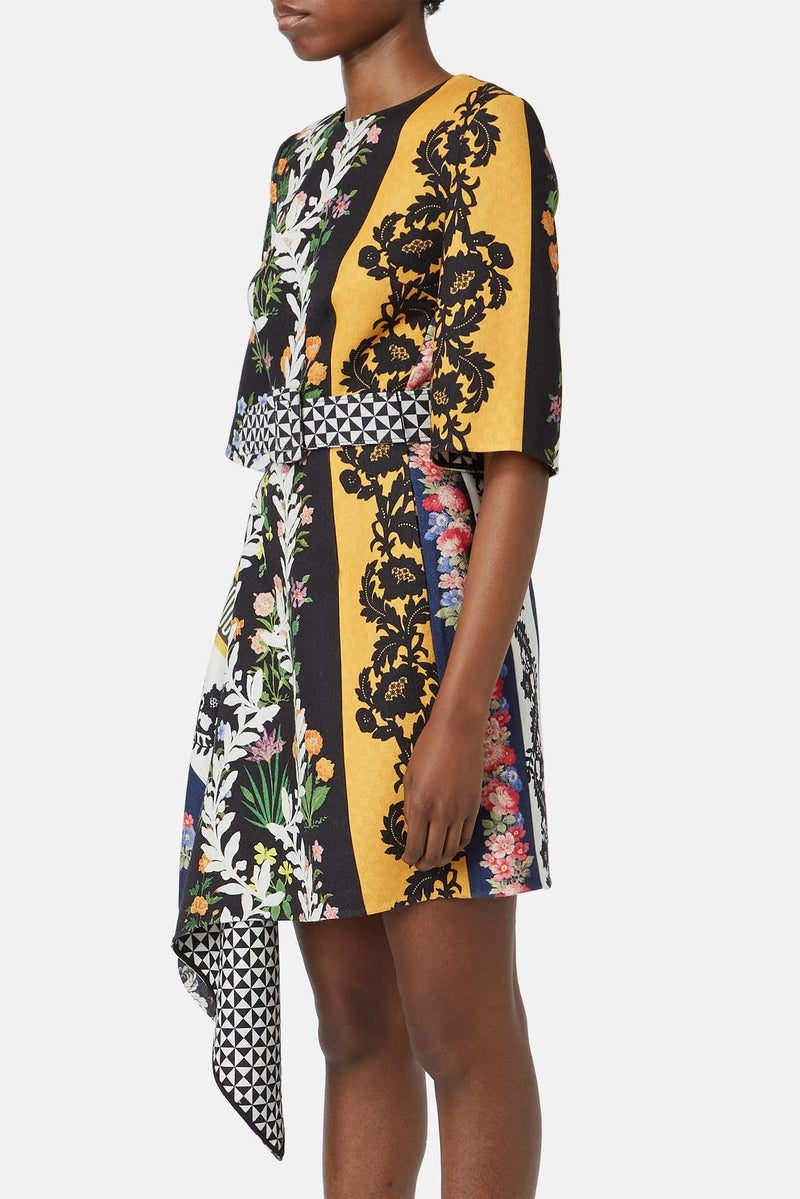 Robe imprimée multicolore Oscar de la Renta