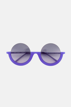 Lunettes de soleil en acétate violette Maison Rabih Kayrouz