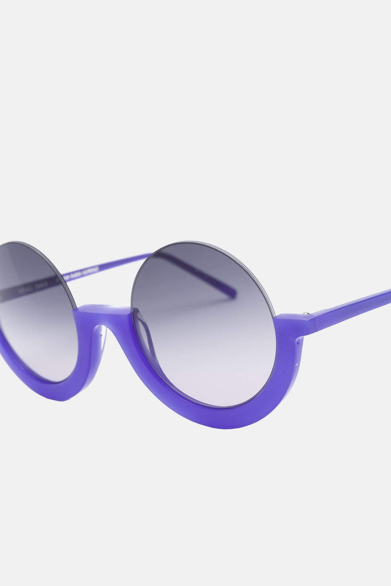 Lunettes de soleil en acétate violette Maison Rabih Kayrouz