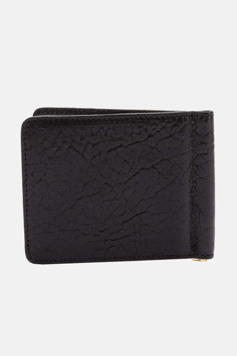 Porte-cartes en cuir noir Ugo Cacciatori