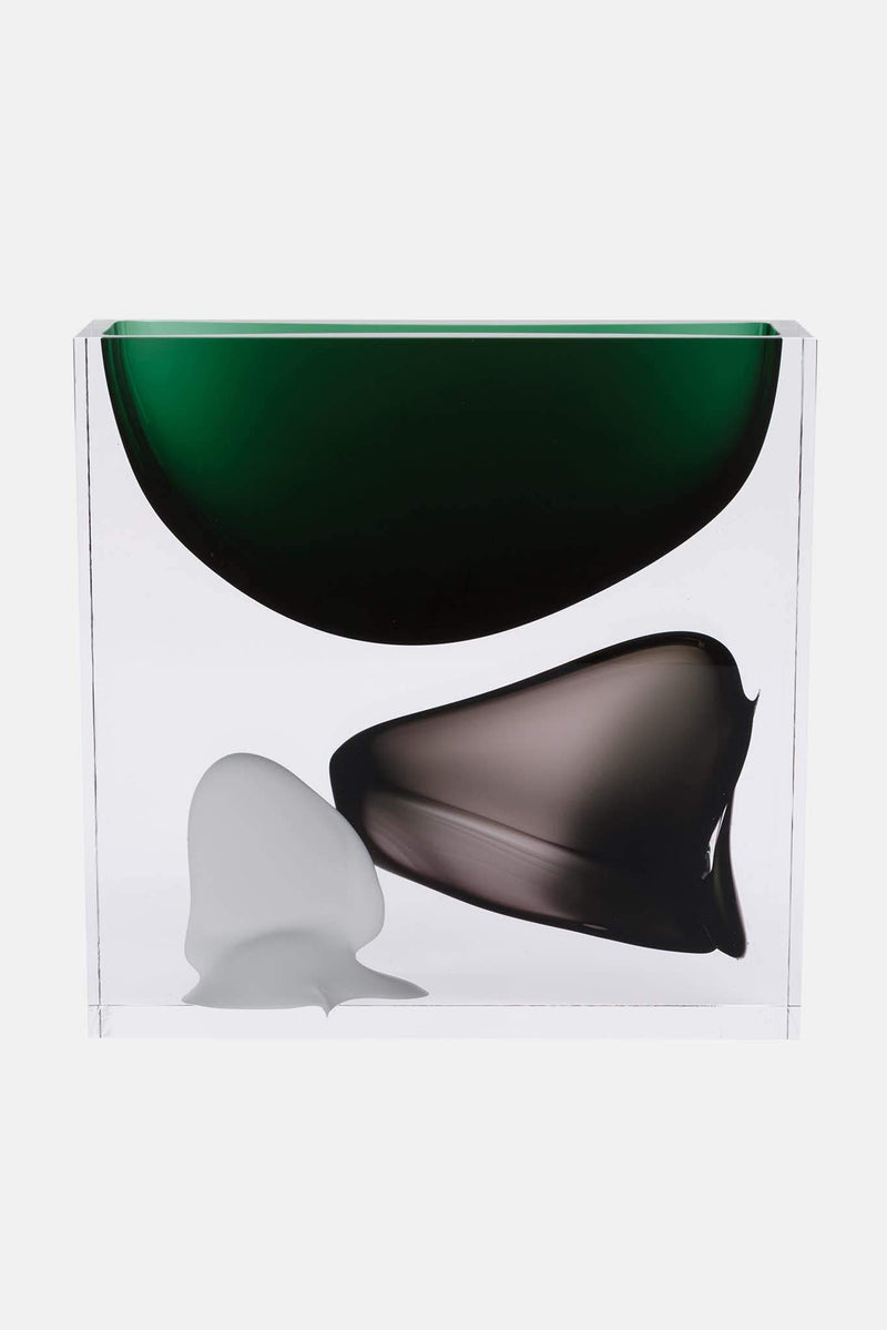 Vase carré en verre "Moment Square" Anna Torfs