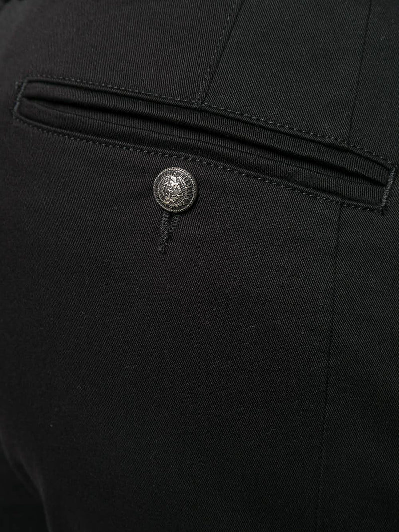 Pantalon poches zippées noir Balmain