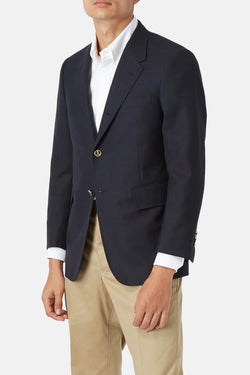 Blazer en laine bleu marine Thom Browne