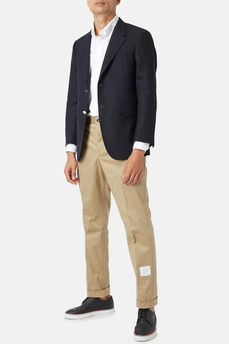 Blazer en laine bleu marine Thom Browne