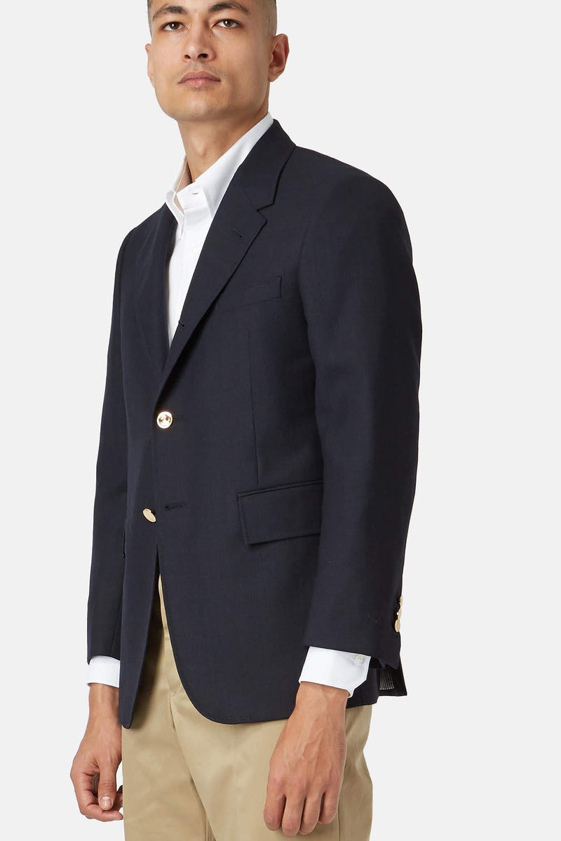 Blazer en laine bleu marine Thom Browne