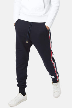 Pantalon de jogging en coton bleu marine Thom Browne