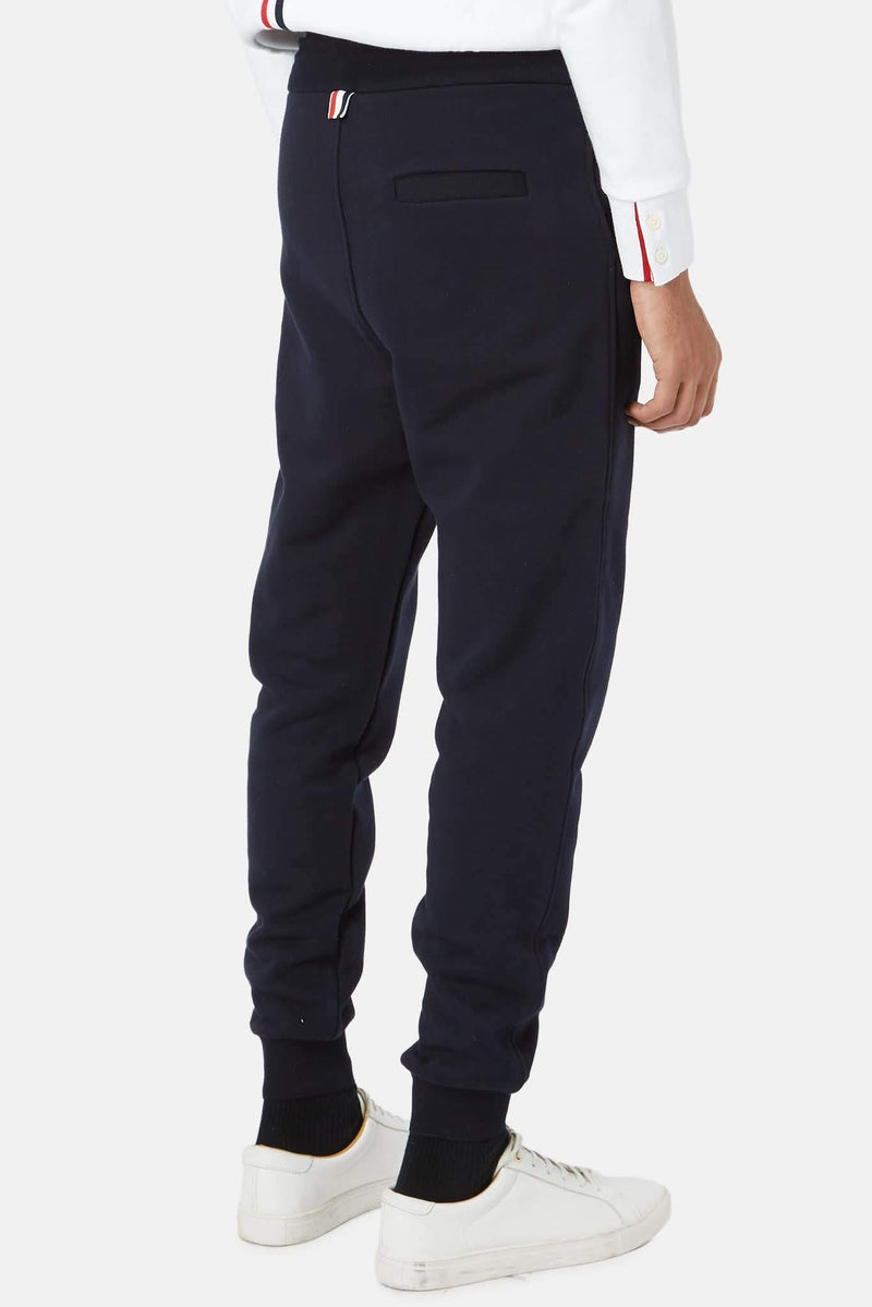 Pantalon de jogging en coton bleu marine Thom Browne