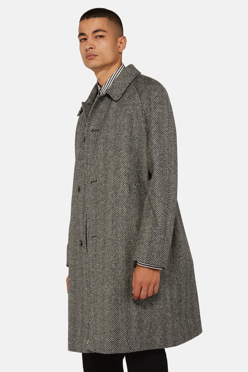 Manteau à chevrons gris Maison Margiela