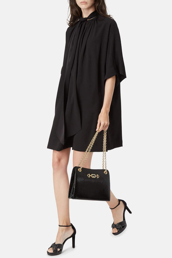 Robe fluide noire Chloé