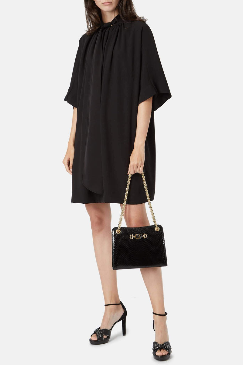 Robe fluide noire Chloé