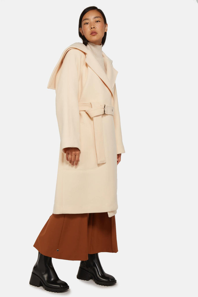 Manteau à taille ceinturée rose clair Chloé