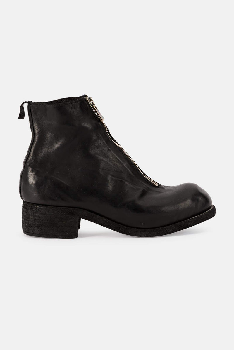 Bottines en cuir noires Guidi