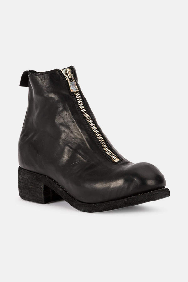 Bottines en cuir noires Guidi