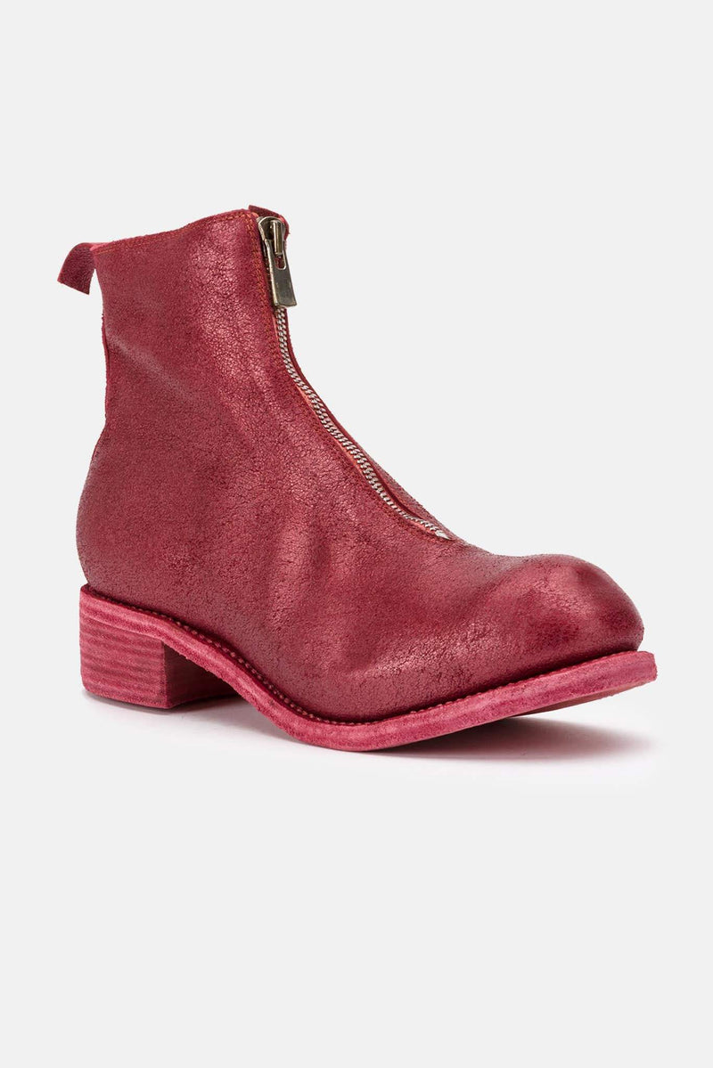 Bottines pailletés rouges Guidi