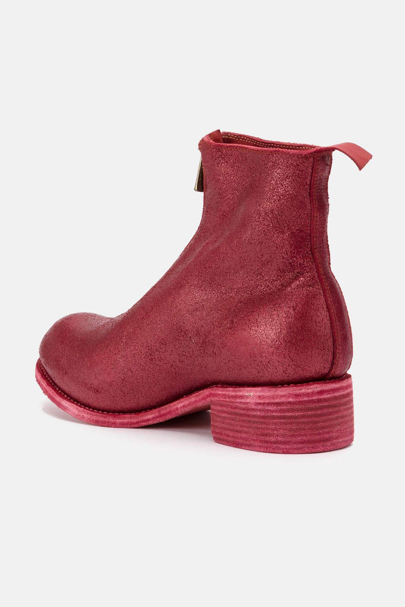 Bottines pailletés rouges Guidi