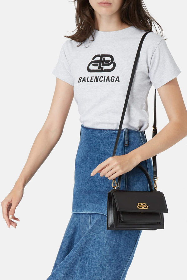 T-shirt imprimé gris Balenciaga