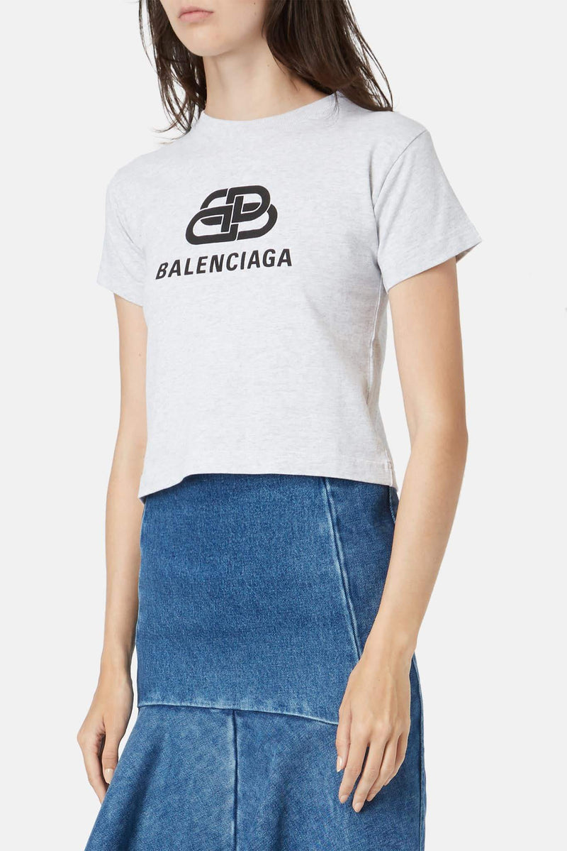 T-shirt imprimé gris Balenciaga