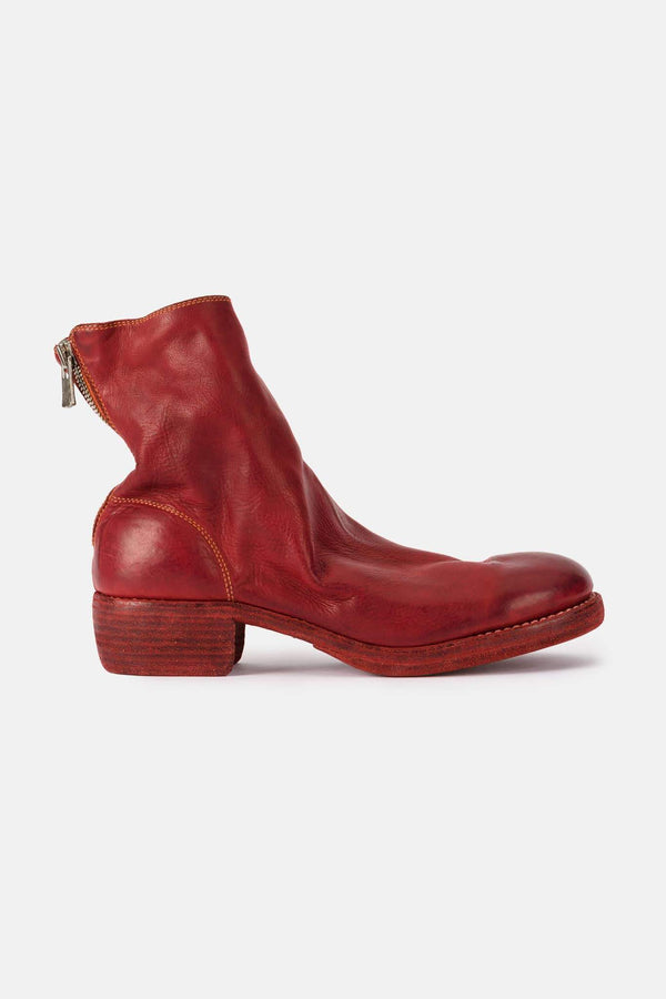 Bottes en cuir rouges Guidi