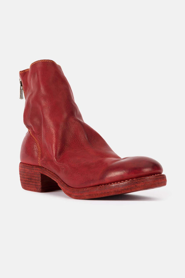 Bottes en cuir rouges Guidi