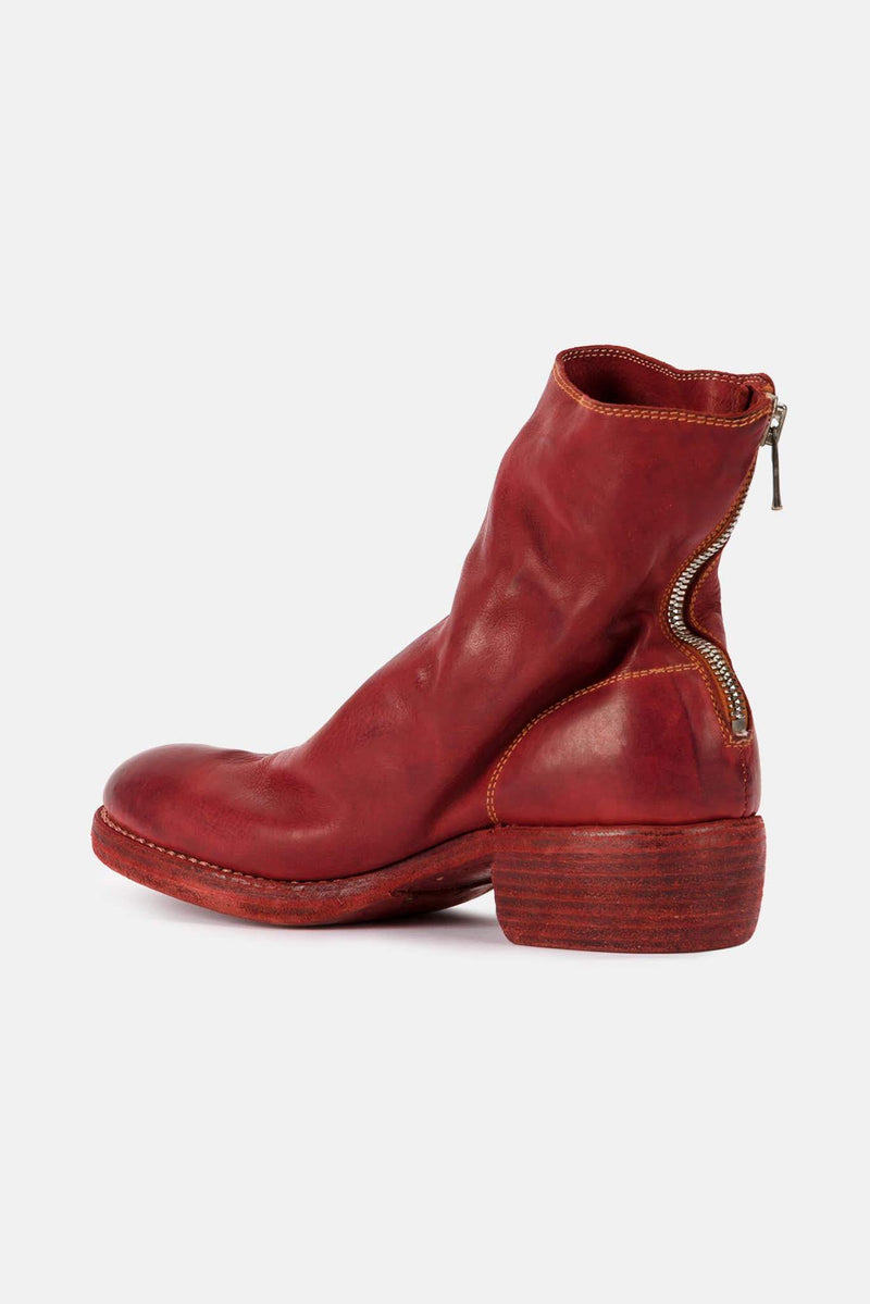 Bottes en cuir rouges Guidi