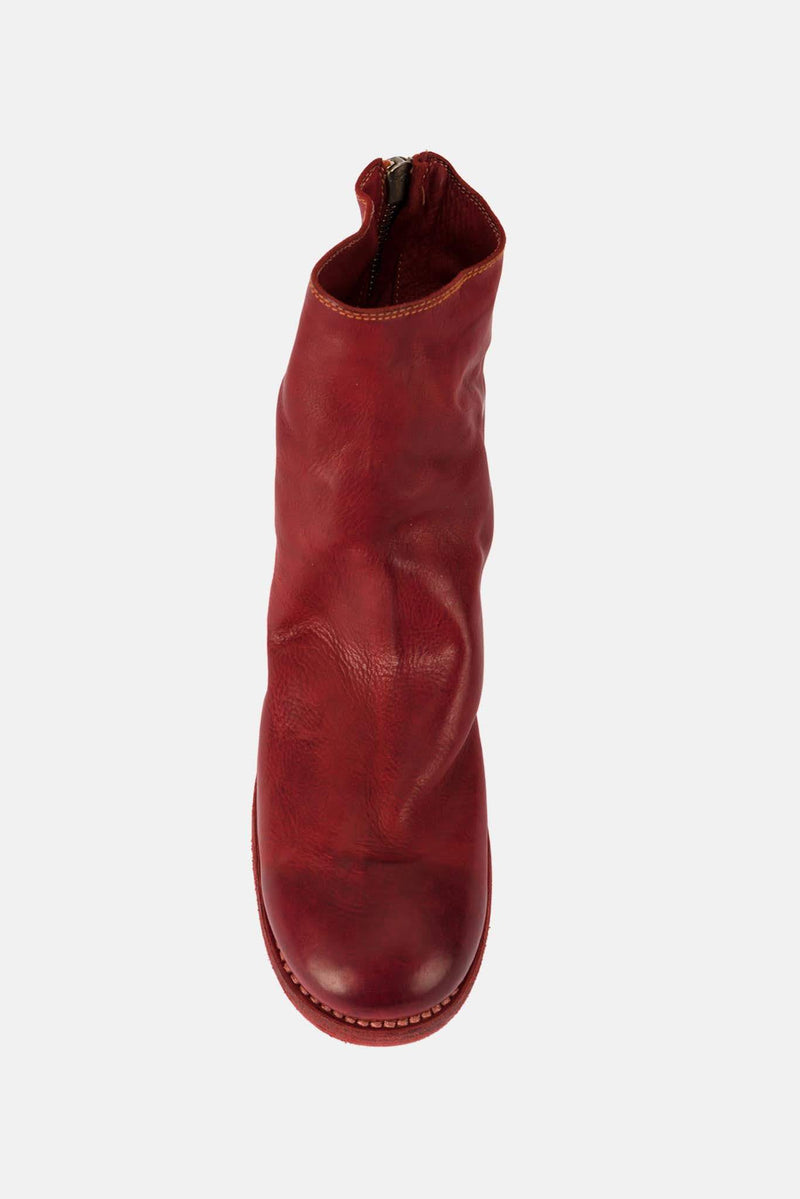 Bottes en cuir rouges Guidi