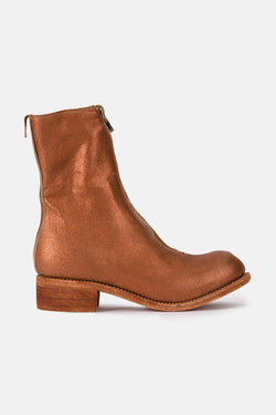 Bottines en cuir cuivrées Guidi