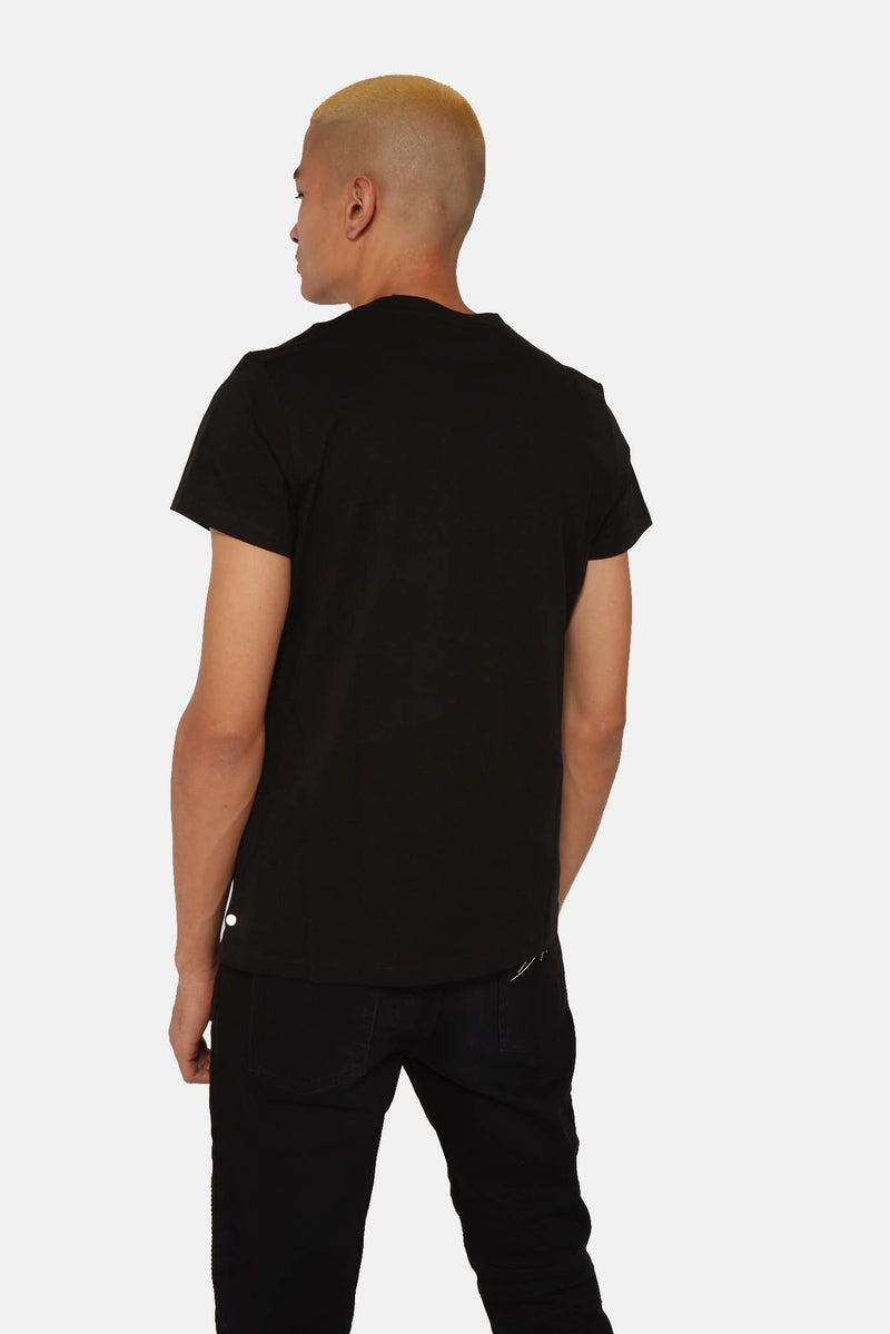 T-shirt logo imprimé noir Balmain