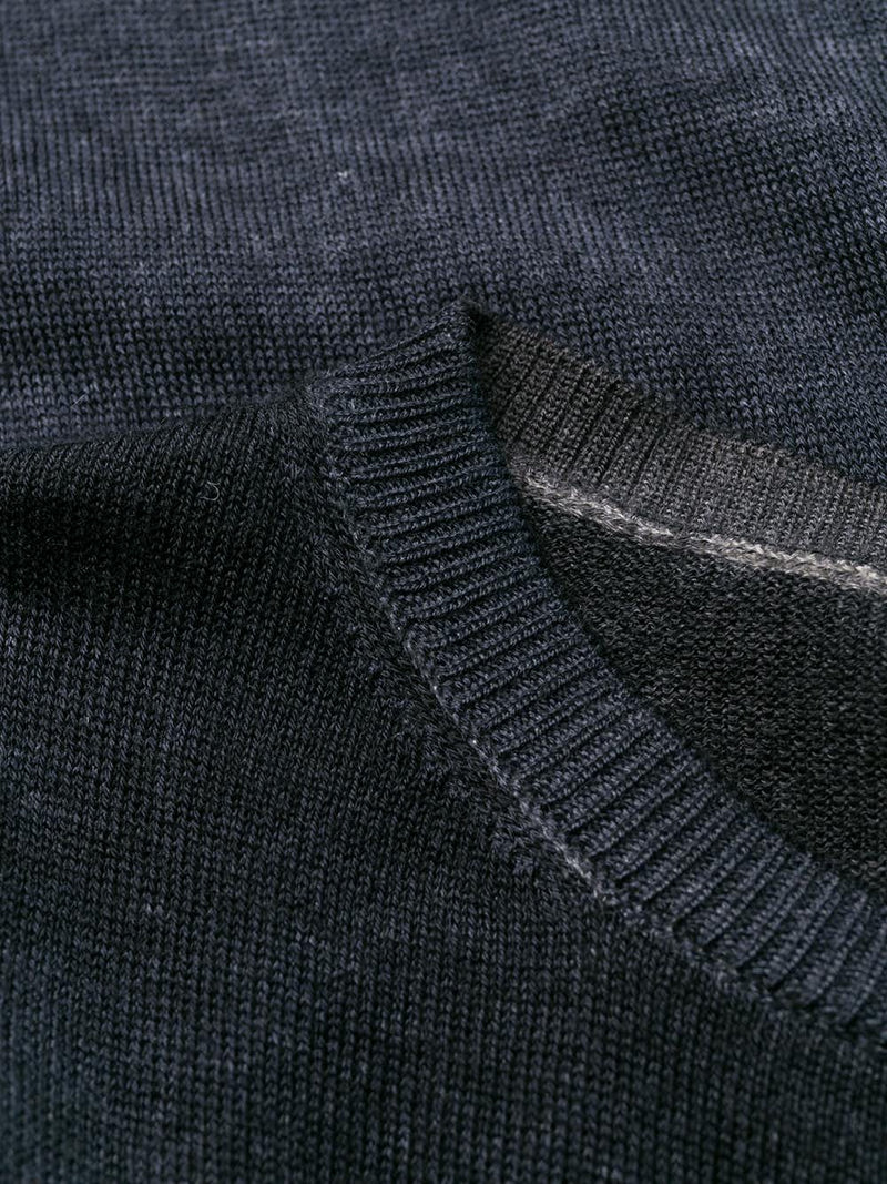 Pull en maille bleu foncé Avant Toi