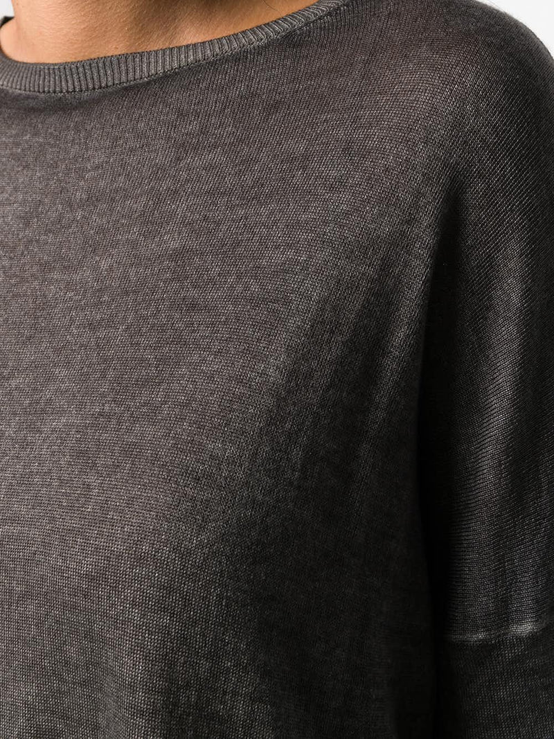 Pull en maille gris foncé Avant Toi