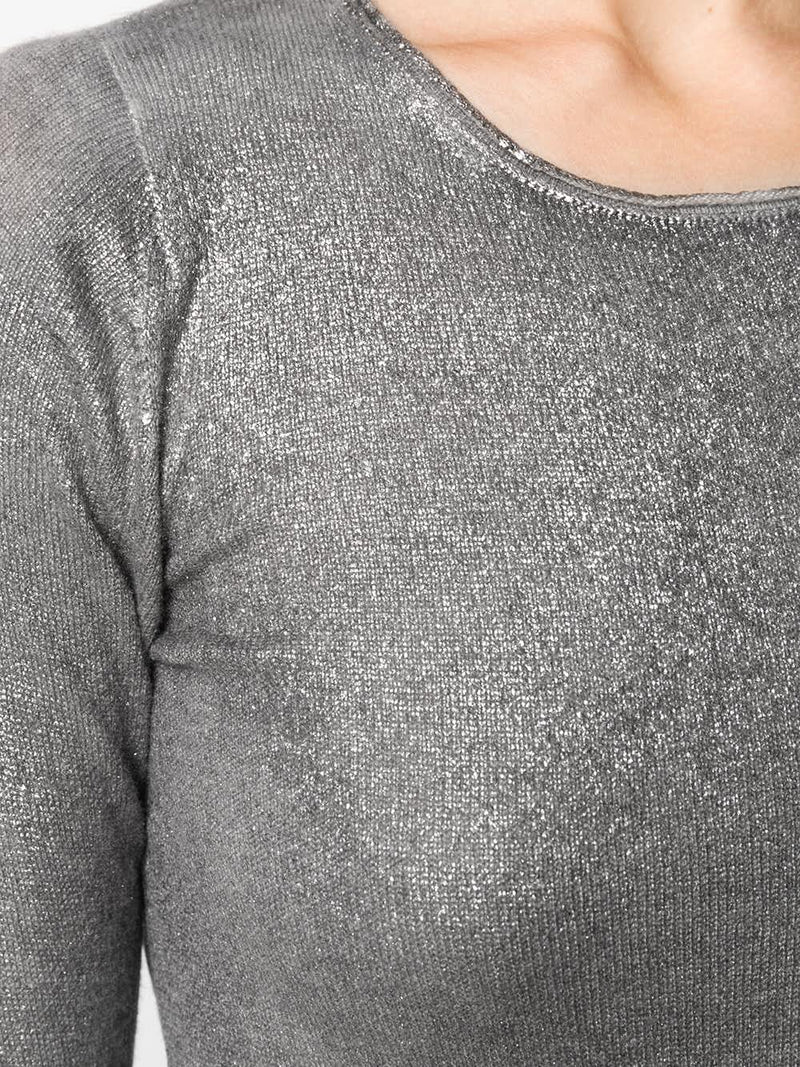 Pull pailleté gris Avant Toi