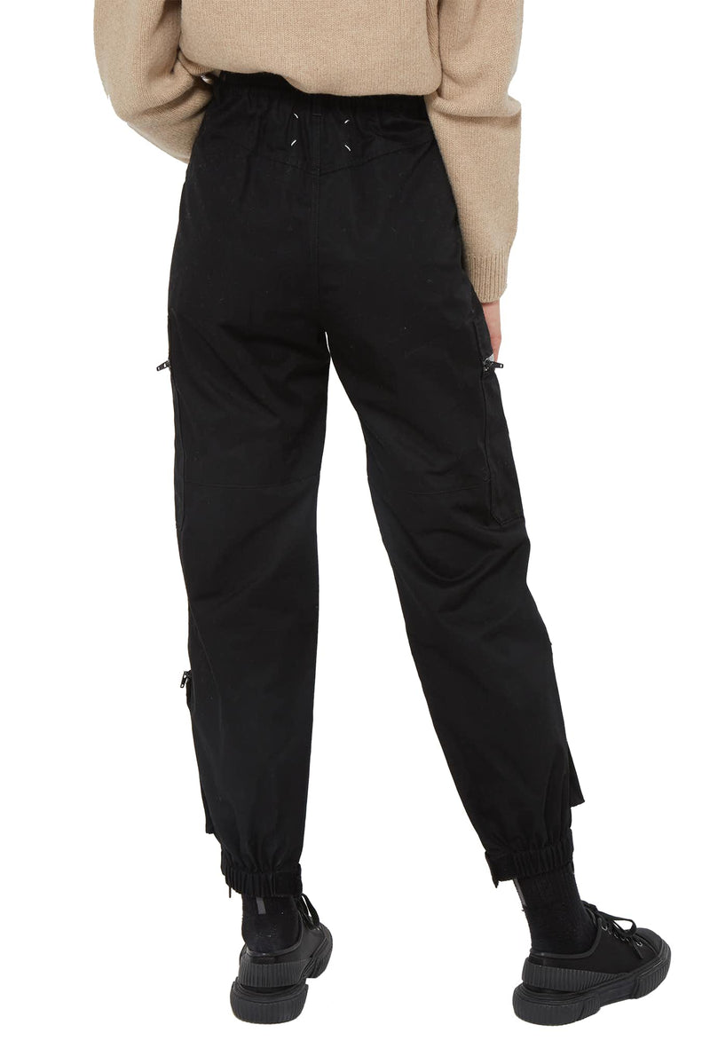 Pantalon cargo noir à multipes poches Maison Margiela