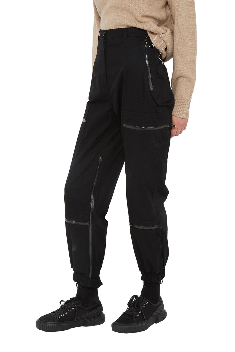 Pantalon cargo noir à multipes poches Maison Margiela