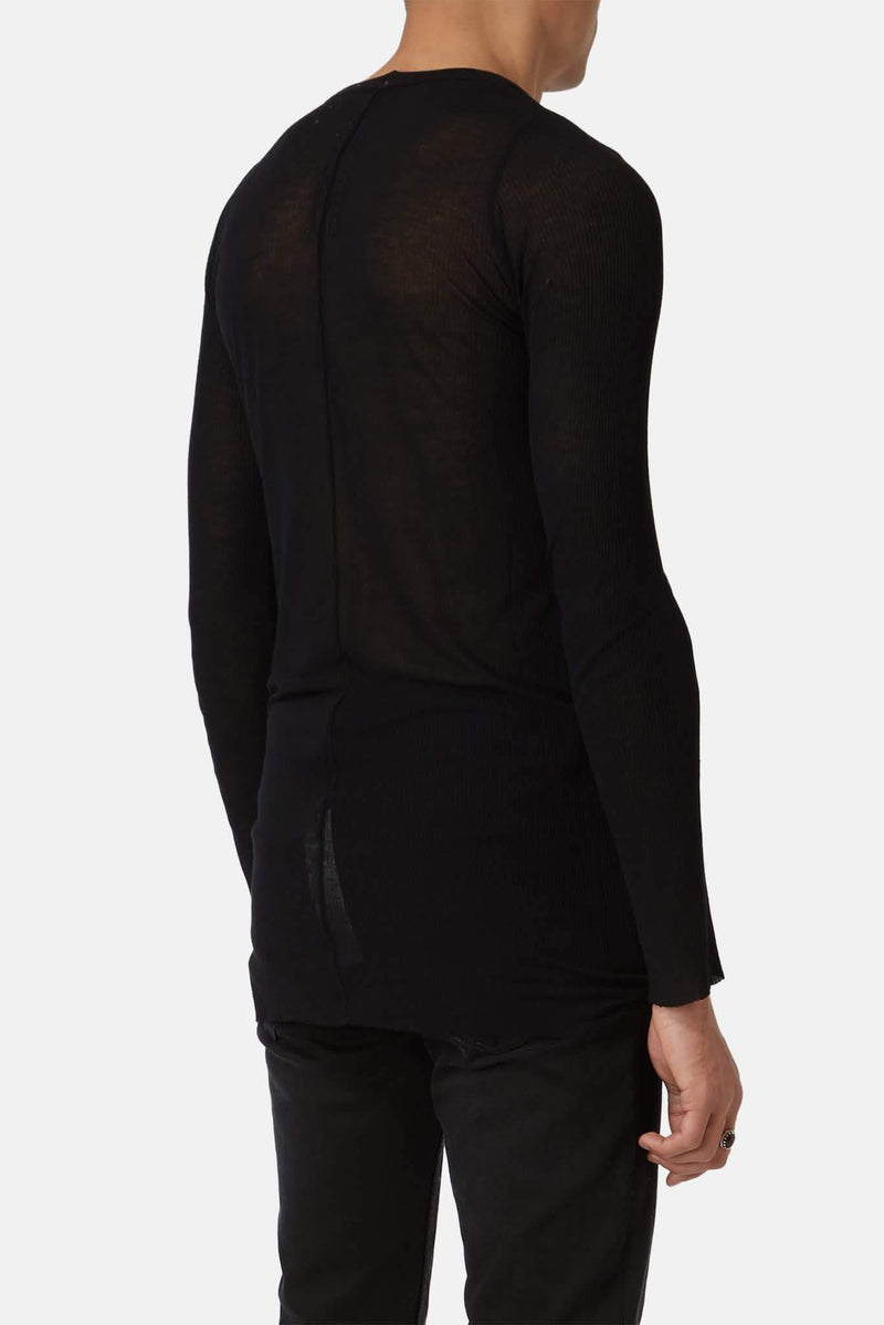 T-shirt droit noir Rick Owens